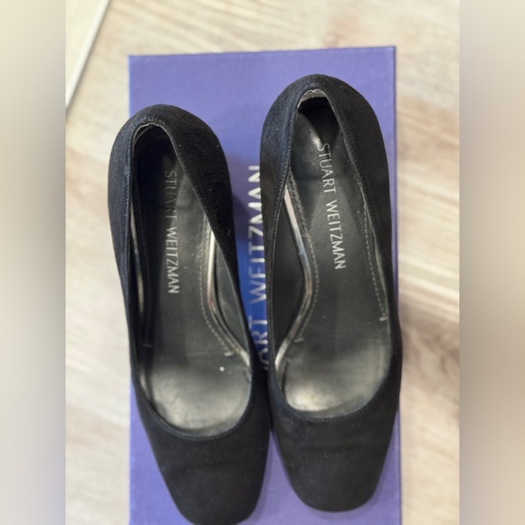 Stuart Weitzman Black Block Heel Pumps - Picture 8 of 8